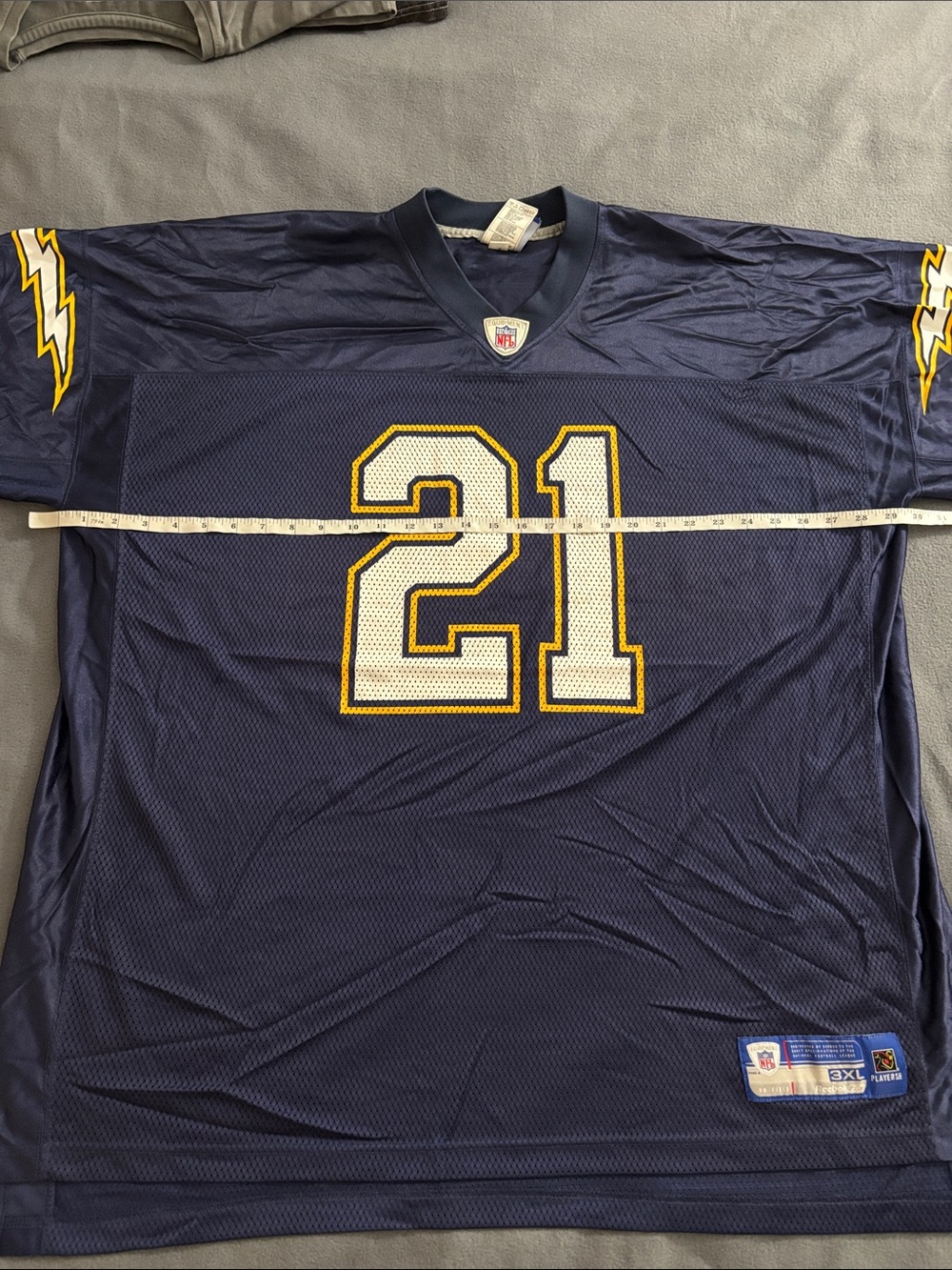 Reebok LaDainian Tomlinson Chargers NFL Jersey 21 Navy 3XL Sewn - Picture 4 of 15